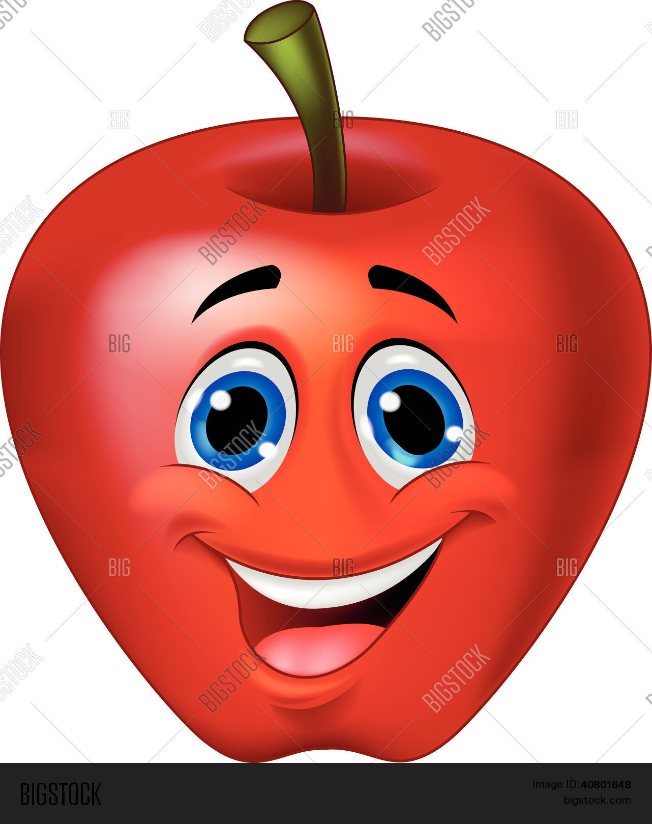 Funny Apple Cartoon Vector & Photo (Free Trial) Bigstock