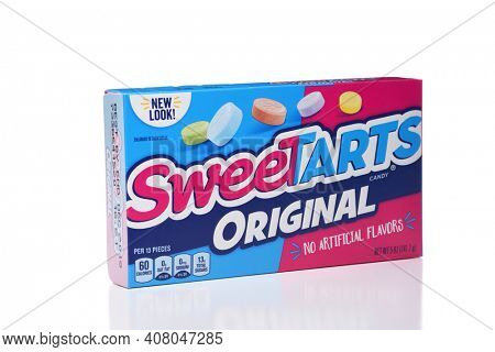 IRVINE, CALIFORNIA - JANUARY 5, 2018: Sweetarts Original. A box of the tart candy from Nestle.