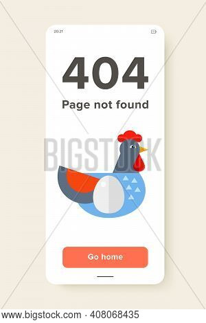 Icon Of Blue Hen With Egg On Body Symbolizing Aviculture. Healthy Food, Farm Products, Breeding Bird