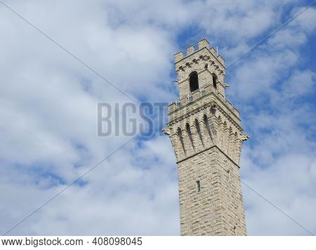Image Of The Pilgrim Monument In Provincetown. Build In 1910 To Commemorate The First Landfall Of Th