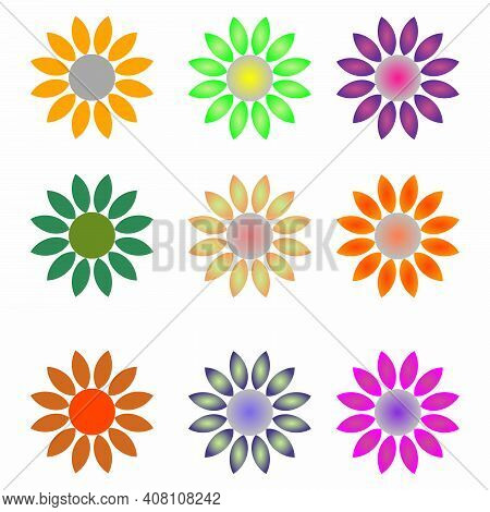 Vector Graphic For Multi-leaf Flower Group - Logo - Vector - Illustration - Modern - Sign