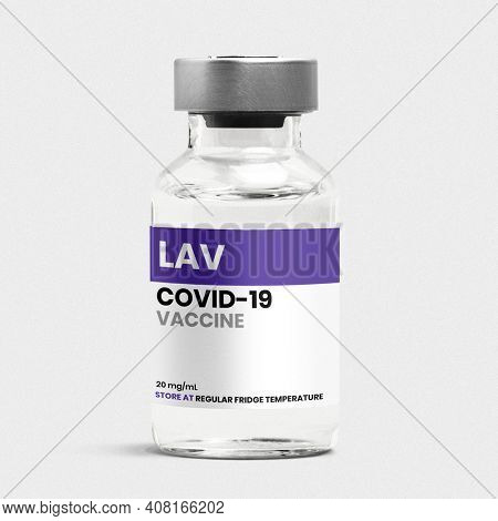 COVID-19 LAV vaccine injection glass bottle