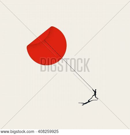 Business Secret Revealing Vector Concept. Symbol Of Success, Challenge And Opportunity.