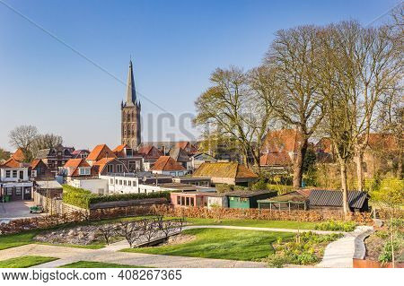 Nettelbosch Park In The Historic Center Of Steenwijk, Netherlands