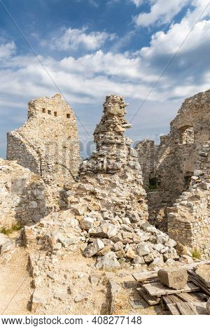 Ruins of Hrusov Castle, Zlate Moravce District, Nitra Region, Slovakia