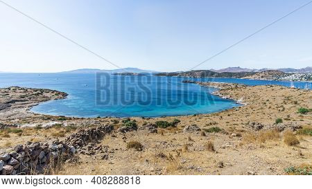View Of Bitez Village Coastal Part In Bodrum, Aegean Coast, Turkey