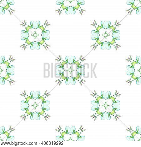 Folk Tribal Print. Geo Seamless Pattern. Geometric Watercolor Texture. Ethnic Print. Traditional End