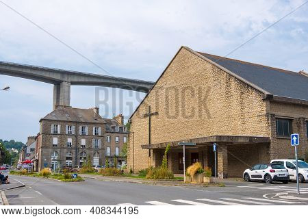Saint-brieuc, France - August 27, 2019: Notre Dame Du Bon Secours Or Our Lady Of Good Help Catholic 