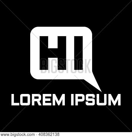 Creative, Simple And Elegant Initial Letter Hi Logo Template In Flat Design Monogram Illustration