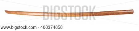 Bokken Japanese Wooden Sword Isolated On White
