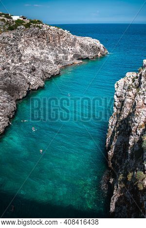 Fantastic View On Ciolo Sea In Puglia