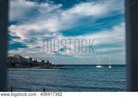 Fantastic View On The Otranto Port And Sea