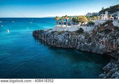 Fantastic View On Castro Sea In Puglia