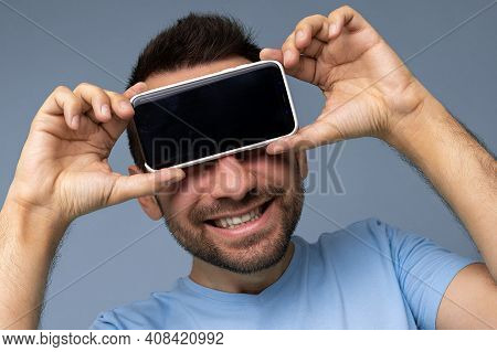 Handsome Happy Cool Young Man Good Looking Wearing Casual Stylish Clothes Standing Isolated Over Col