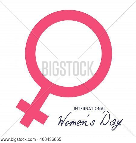 Illustration Happy Internasional Women\'s Day, 8 March 2021.