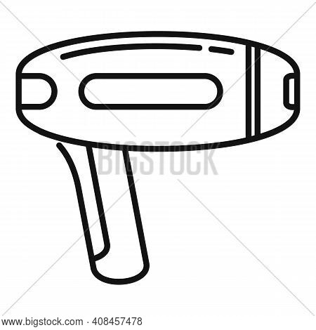 Laser Hair Depilator Icon. Outline Laser Hair Depilator Vector Icon For Web Design Isolated On White