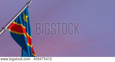 3d Rendering Of The National Flag Of The Congo