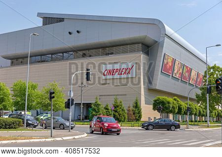 Belgrade, Serbia - May 07, 2018: Delta City Shopping Mall With Cineplex Movie Theater In New Belgrad
