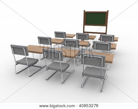 3D pustej sali