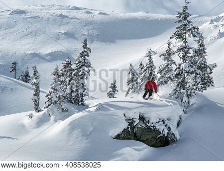 Ski tour in Godeanu Mountains, Carpathians, Romania, Europe