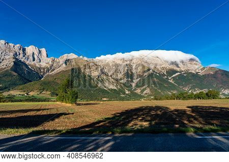 Landscape View At Saint Baudille Et Pipet, Local Authorities Association Of Trieves In Vercors, Fren