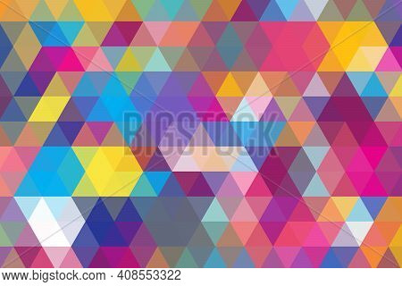 Colorful, Modern, Abstract,  Triangular Background. Vector Illustrator