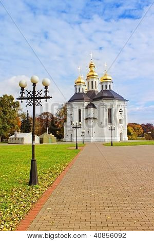 Ekateriniska Kościół w Czernihowie, Ukraina - zabytek XVII wieku