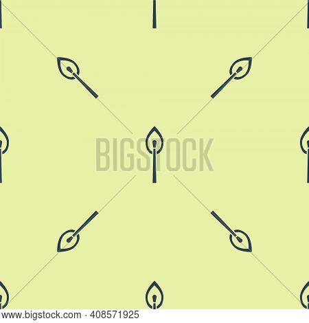 Black Burning Match With Fire Icon Isolated On White Background. Match With Fire. Matches Sign. Set 
