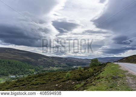 Beautiful Scenery Along The Way From Inverness To Aviemore , Scotland