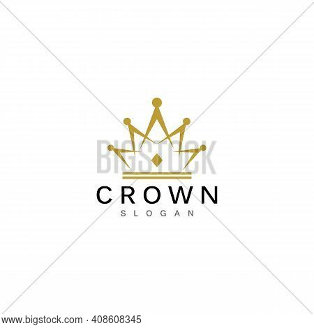 Crown Logo Template Vector Illustration