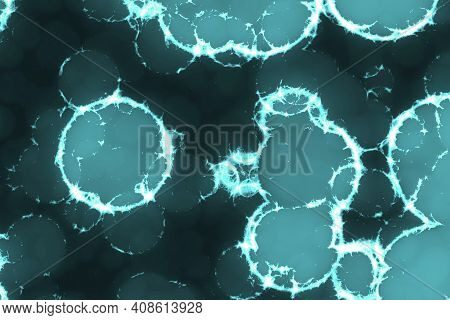 Creative Cute Big Amount Of Bio Cells Digital Drawn Texture Illustration