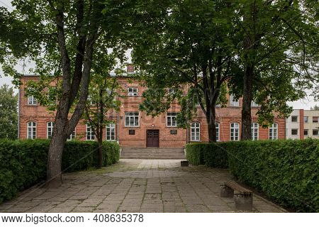 Utena, Lithuania - July 16, 2017: Historical Building Of Utena 