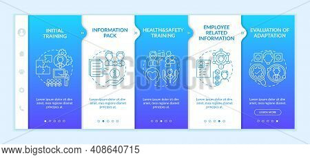Provision Of Privileges Onboarding Vector Template. Employee Related Information And Trial Period. R