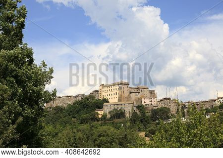 Bomarzo (vt), Italy - May 15, 2016: View Of Bomarzo Town, Viterbo, Lazio, Italy