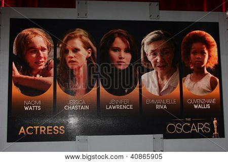 LOS ANGELES - JAN 10: Nomination attrice al annunci 2013 Academy Award nomination a Sam