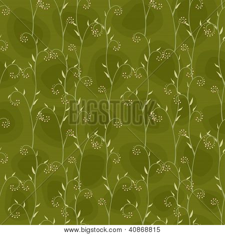 fond floral transparent vert