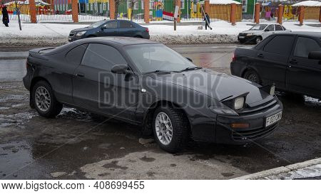 Ust-kamenogorsk, Kz - Feb 5, 2021. Car Toyota Celica Gt - Four. Japanese Car.