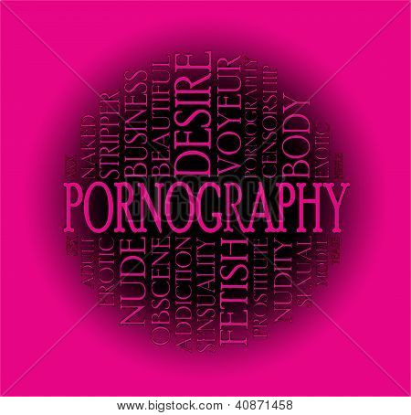 Pornography Cloud Concept