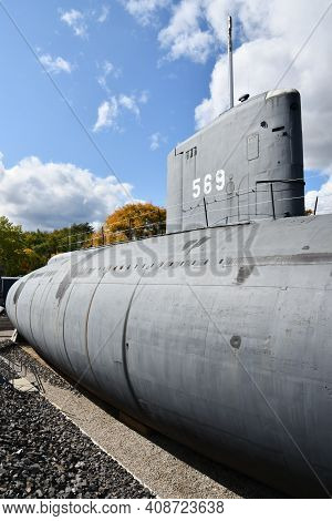 Portsmouth, Nh - Oct 3: The Uss Albacore Submarine (agss-569) In Portsmouth, New Hampshire, As Seen 