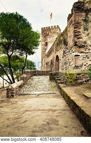 Sohail Castle In Fuengirola, Malaga Spain. Tourist Attraction, Place To Visit. Holidays On Costa Del