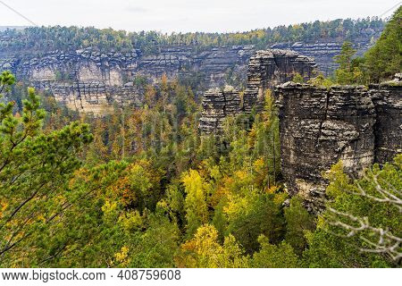 View Of Pravcicka Brana - The Biggest Natural Gate In Europe