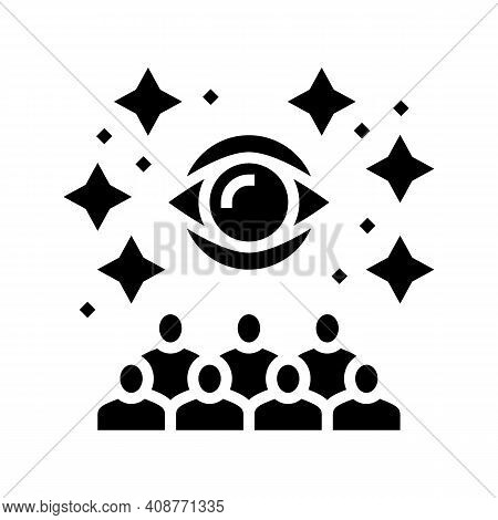 Impression Management Glyph Icon Vector. Impression Management Sign. Isolated Contour Symbol Black I