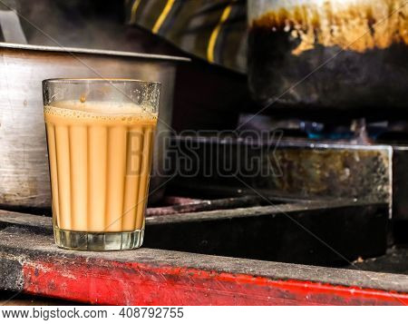 Coffee Cup. Coffee Cup On The Wooden Background, Hot And Fresh Morning Coffee. Coffee Beans Texture 