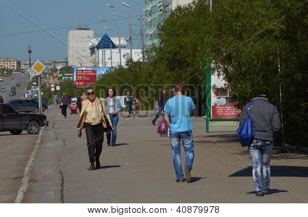 Lenina street en Vorkuta