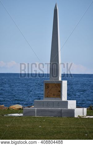 The 1614 Monument At Rye Harbor State Park In Rye, New Hampshire