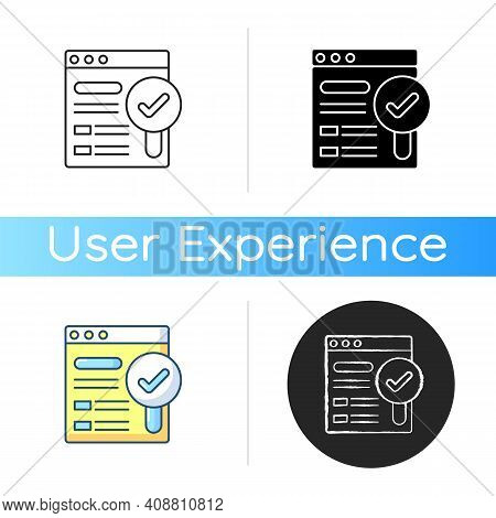 Findability Icon. Linear Black And Rgb Color Styles. Easy Approaching Digital And Information Produc