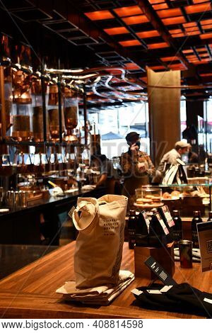 New York, Ny - Nov 27: Starbucks Reserve Roastery In New York City, As Seen On Nov 27, 2020.