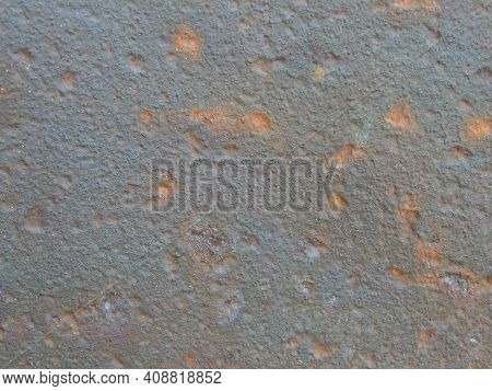 Grunge Rusty Iron Damaged And  Coroded Steel Background