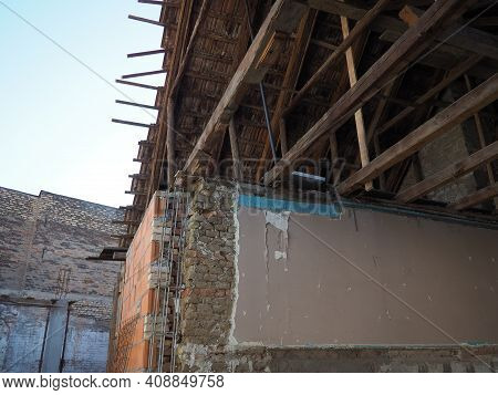 Reconstruction And Renovation Of An Old House. Redevelopment And Reconstruction Of The Building. Har