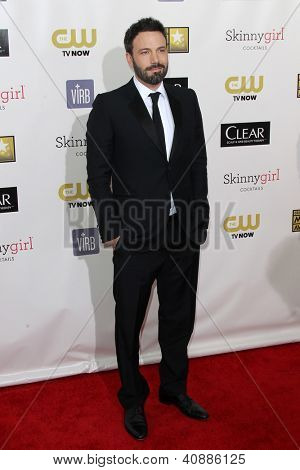 LOS ANGELES - 9 JAN: Ben Affleck arriva presso il XVIII Annual Critics' Choice Movie Awards a Barker 